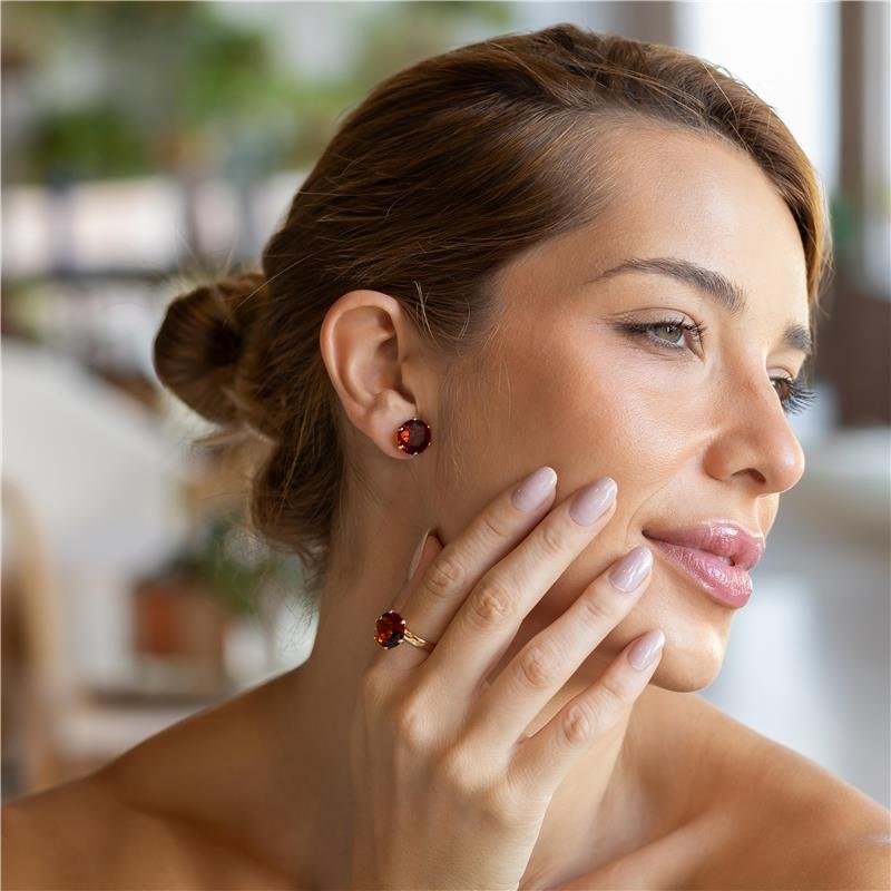ANEL REGULÁVEL FORTUNATO ARO 3MM COM ZIRCÔNIA 12MM 6 GARRAS NO BRUTO