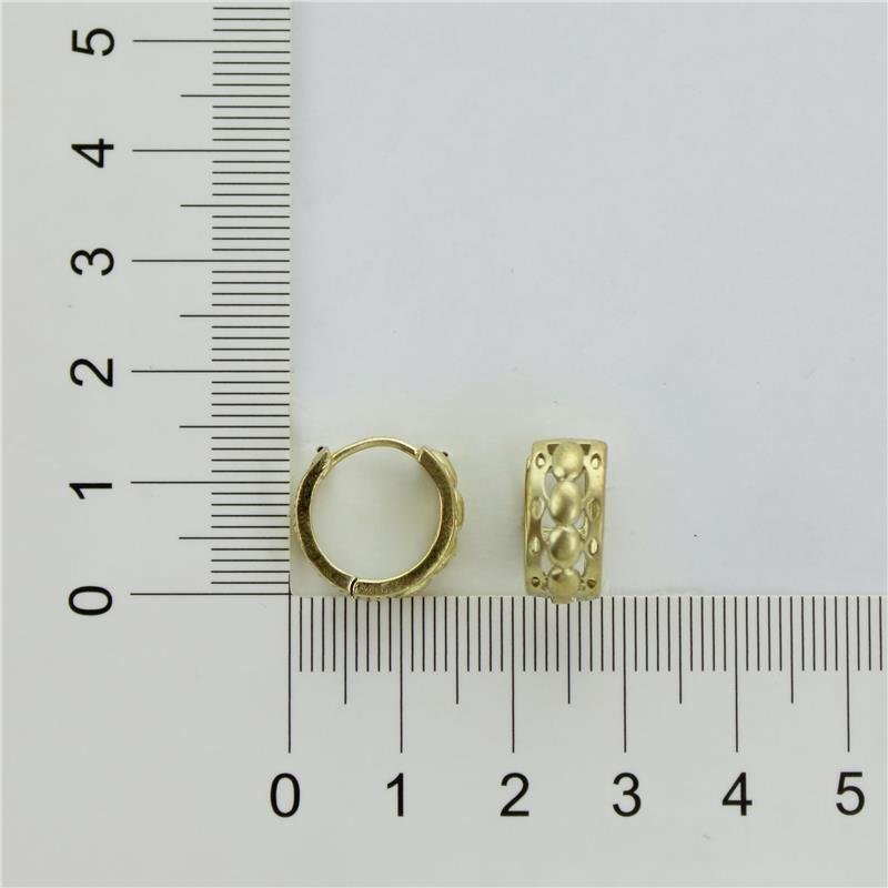 BRINCO FORTUNATO ARGOLINHA CLICK COM DETALHES VAZADOS NO BRUTO