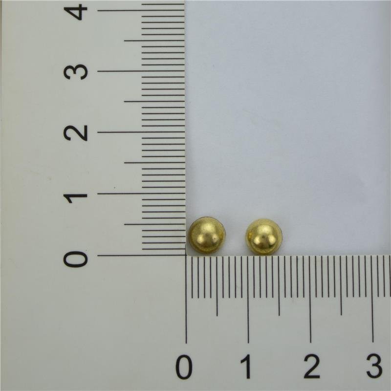 BRINCO FORTUNATO MEIA ESFERA 6MM NO BRUTO