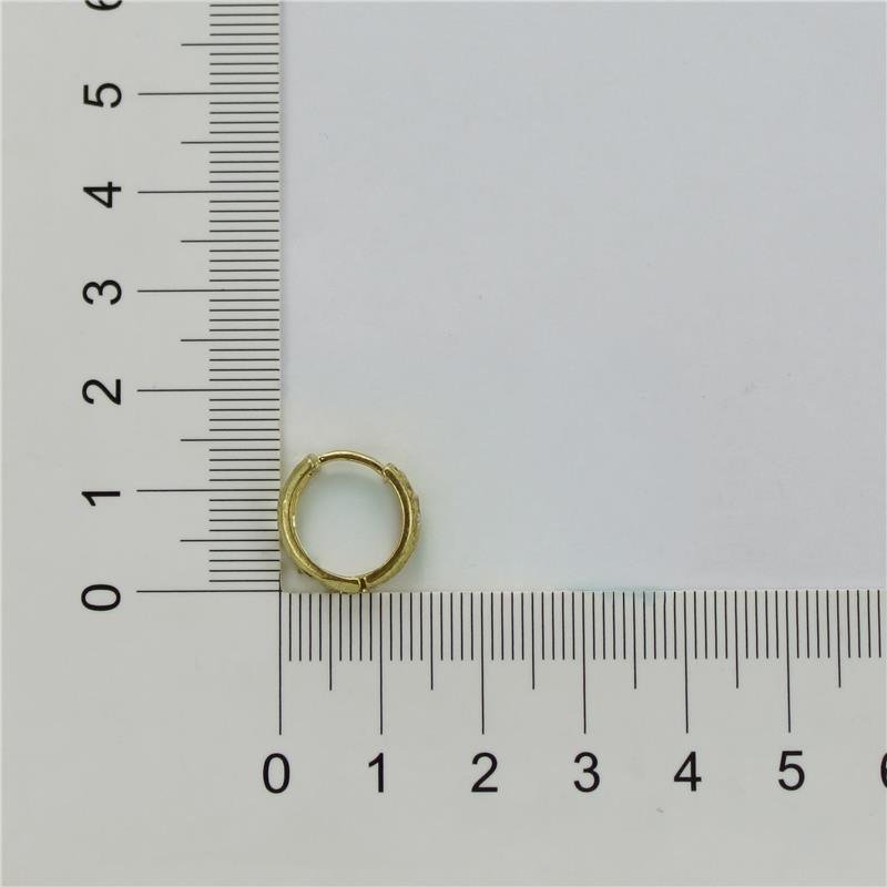 BRINCO FORTUNATO ARGOLINHA CLICK VAZADA LOVE NO BRUTO