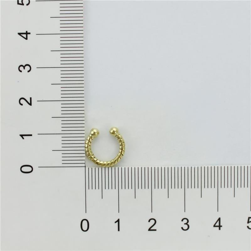 PIERCING FORTUNATO FAKE ARGOLINHA TORCIDA NO BRUTO