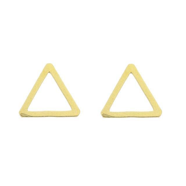 BRINCO FORTUNATO TRIÂNGULO VAZADO NO BRUTO