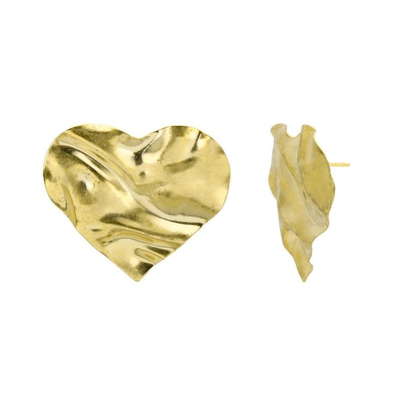 BRINCO FORTUNATO CORAÇÃO ESTAMPADO NO BRUTO