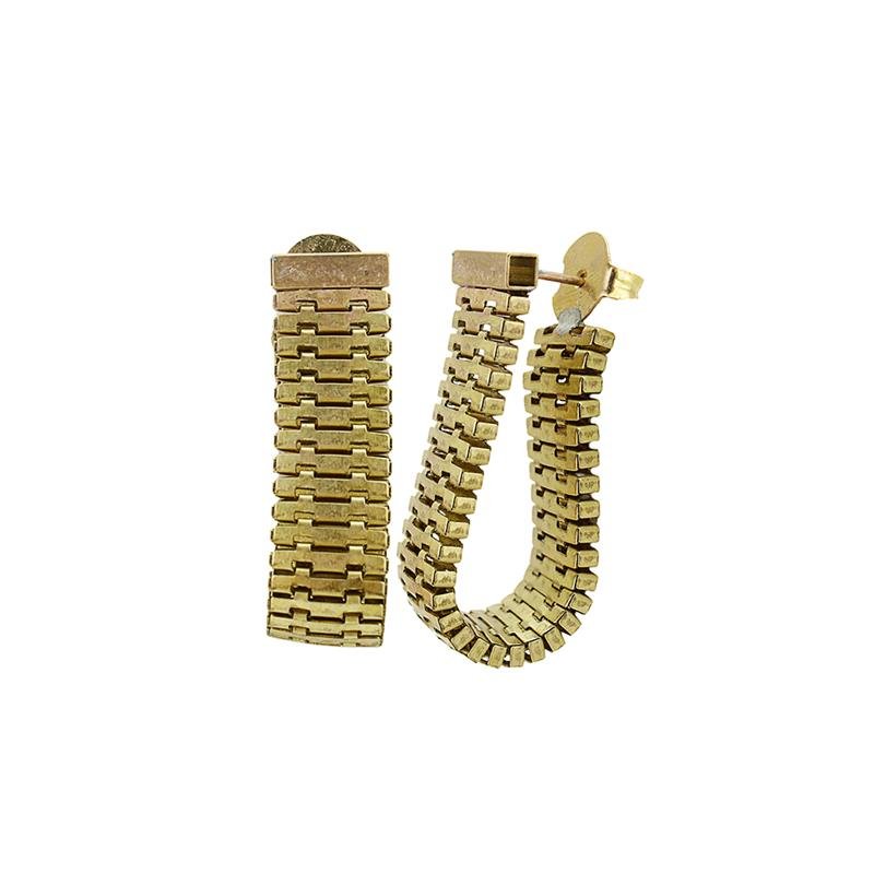 BRINCO FORTUNATO MALHA QUADRADA 10MM COM TARRAXA NO BRUTO