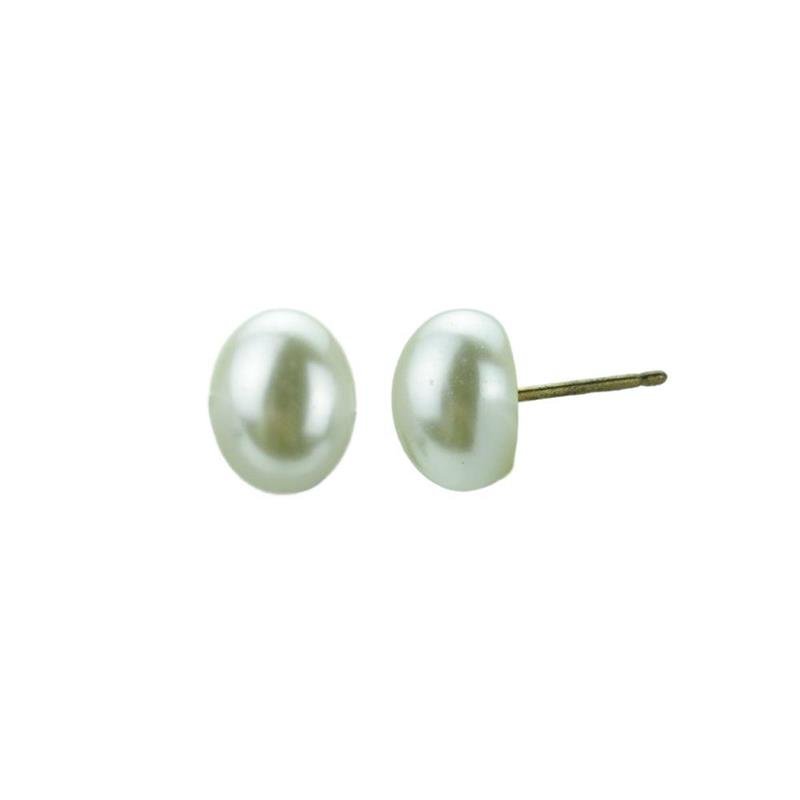 BRINCO FORTUNATO PÉROLA OVAL 8X10MM NO BRUTO 