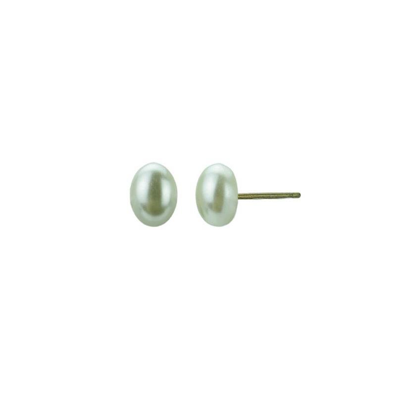 BRINCO FORTUNATO PÉROLA OVAL 6X8MM NO BRUTO 