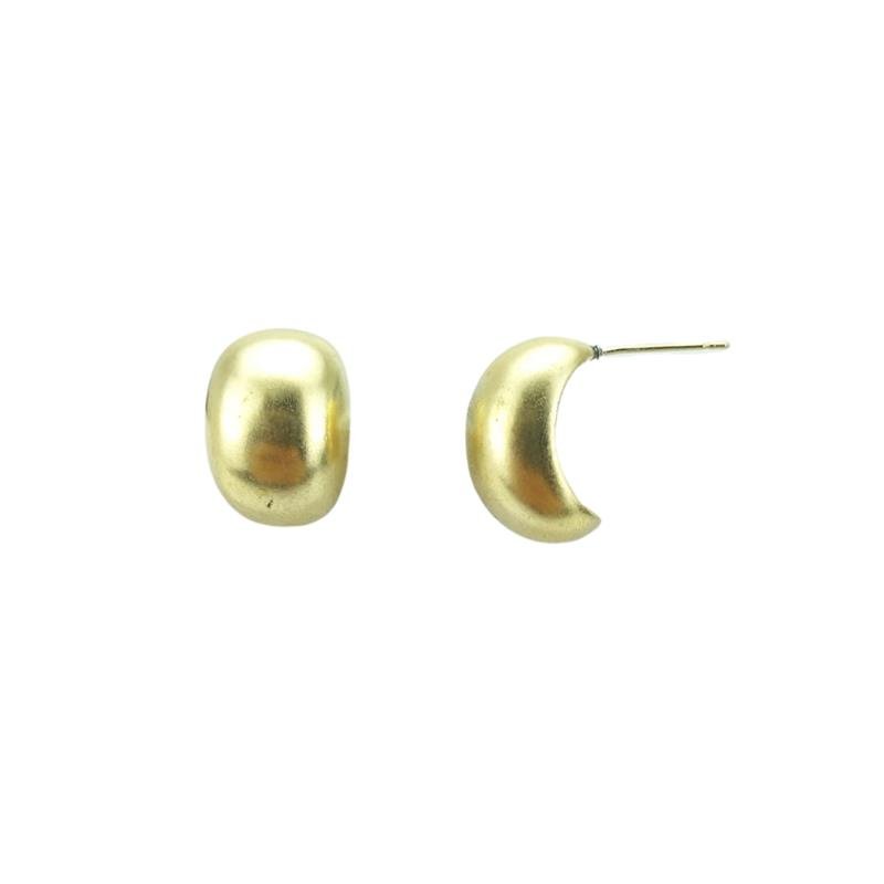 BRINCO FORTUNATO OVAL ABAULADO 18MM NO BRUTO