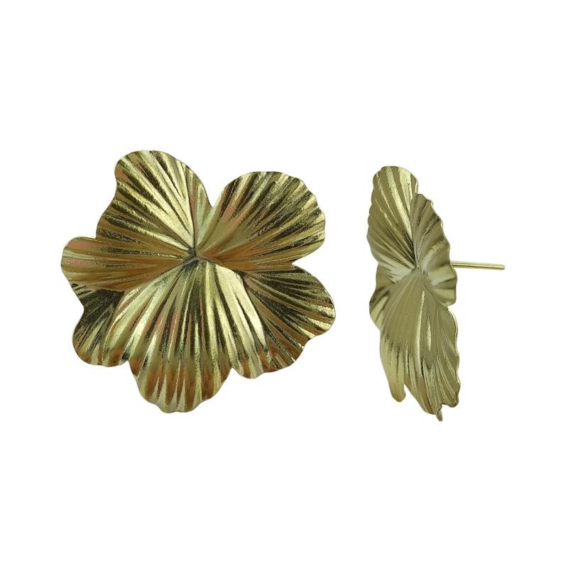 BRINCO FORTUNATO FLOR ORGÂNICA TEXTURIZADA 30MM NO BRUTO