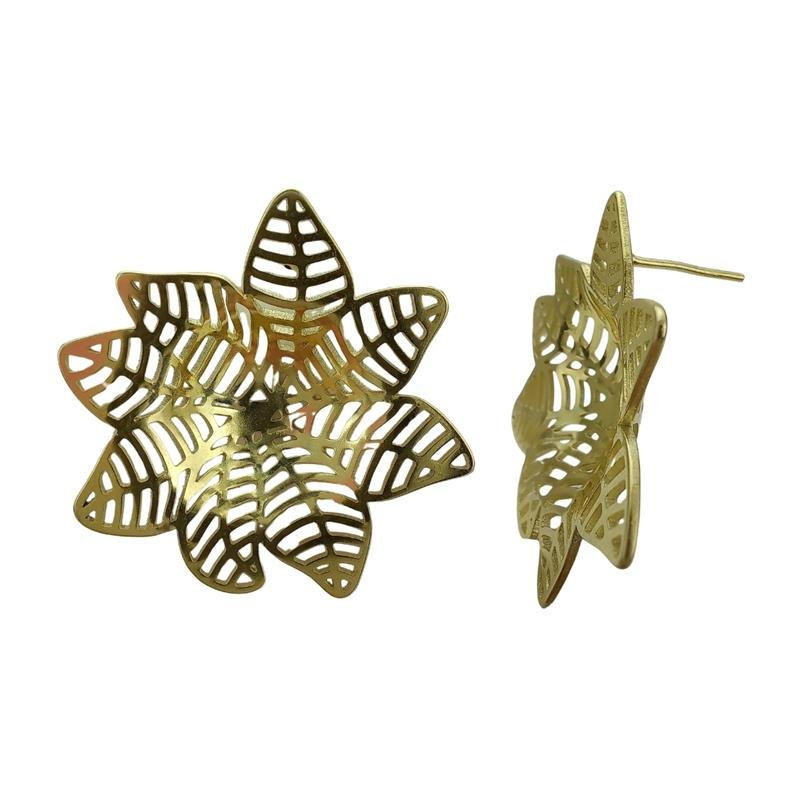 BRINCO FORTUNATO FLOR ORGÂNICA ABAULADA 32MM NO BRUTO
