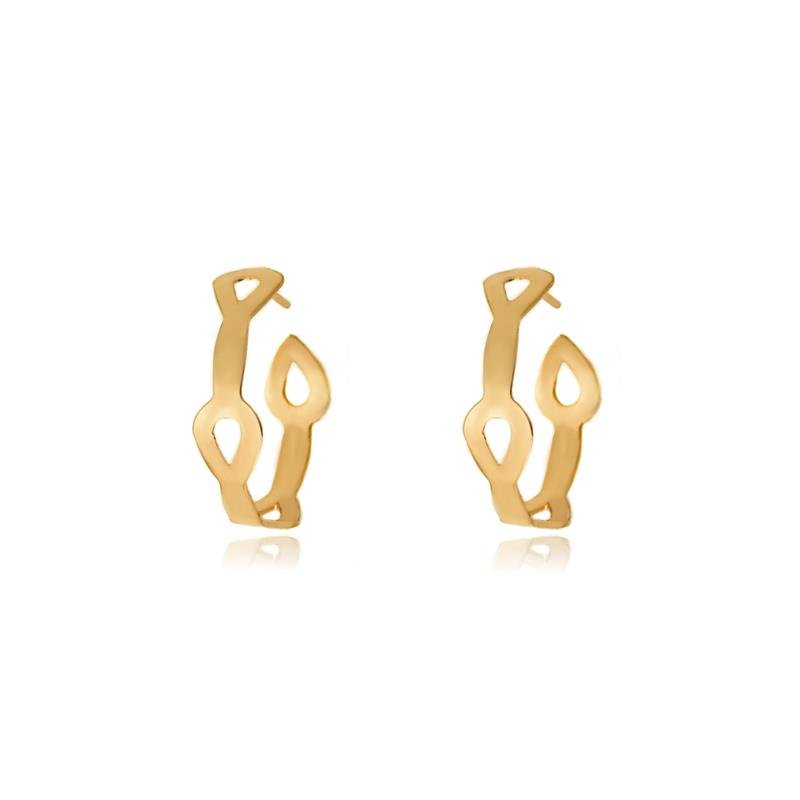 BRINCO FORTUNATO ARGOLA 23MM COM GOTAS NO BRUTO
