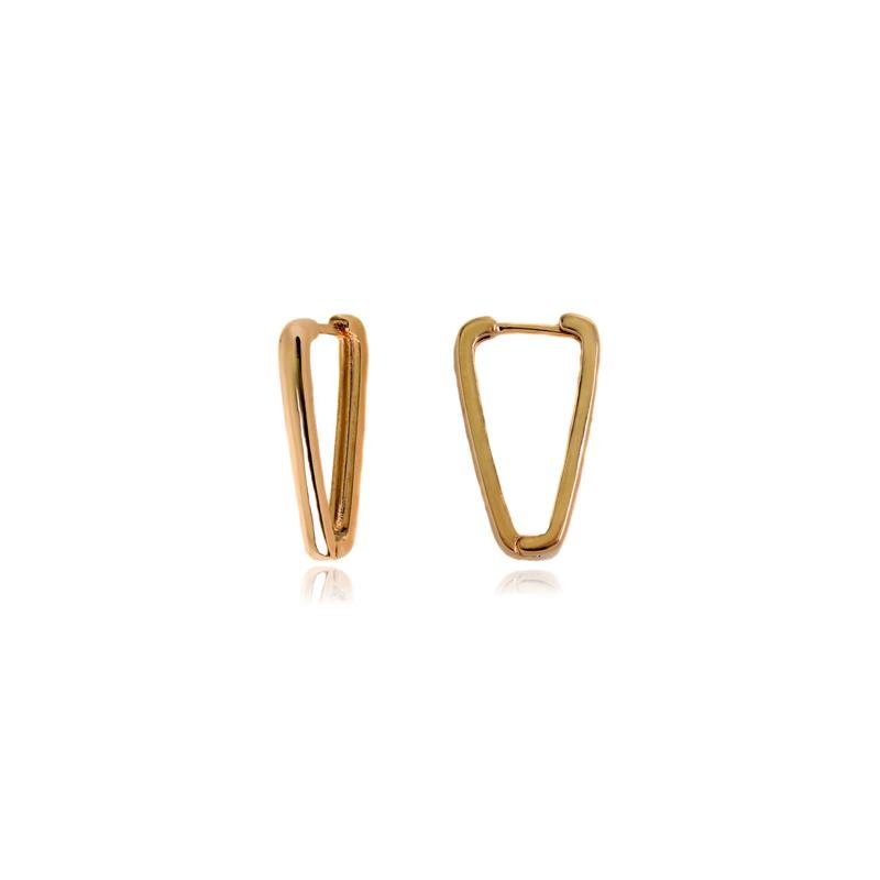 BRINCO FORTUNATO ARGOLINHA CLICK TRIANGULAR 24MM NO BRUTO