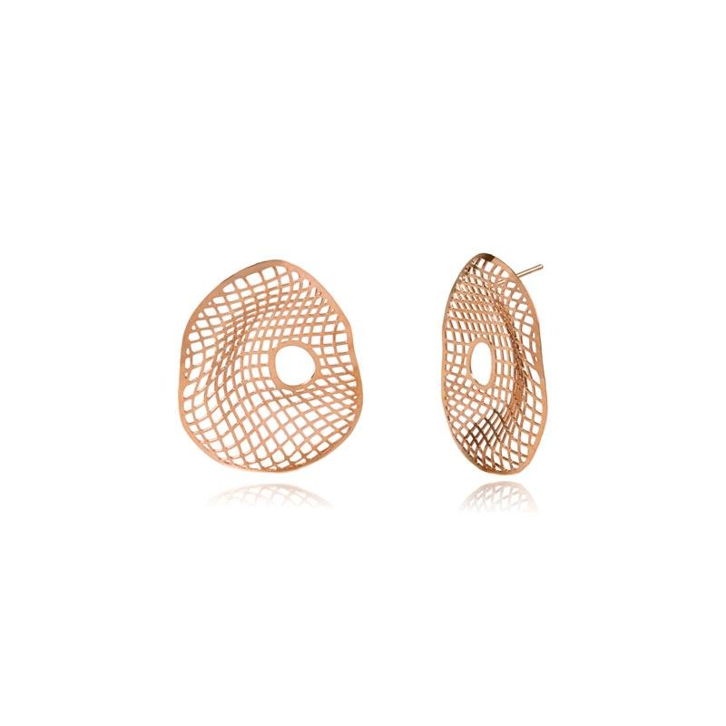 BRINCO FORTUNATO OVAL ORGÂNICO TELADO 37MM NO BRUTO