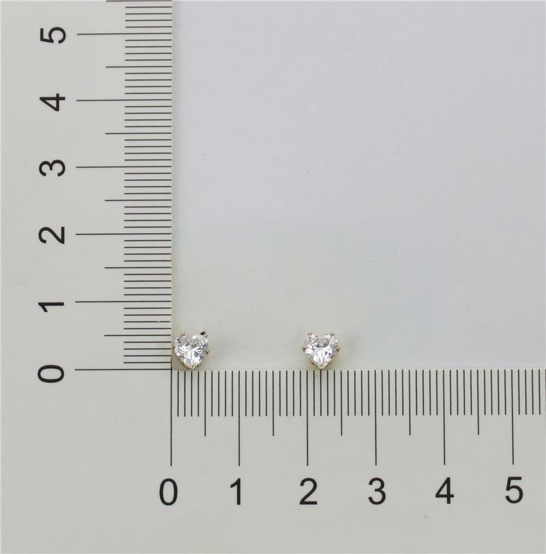 BRINCO FORTUNATO DE ZIRCÔNIA CORAÇÃO NO BRUTO