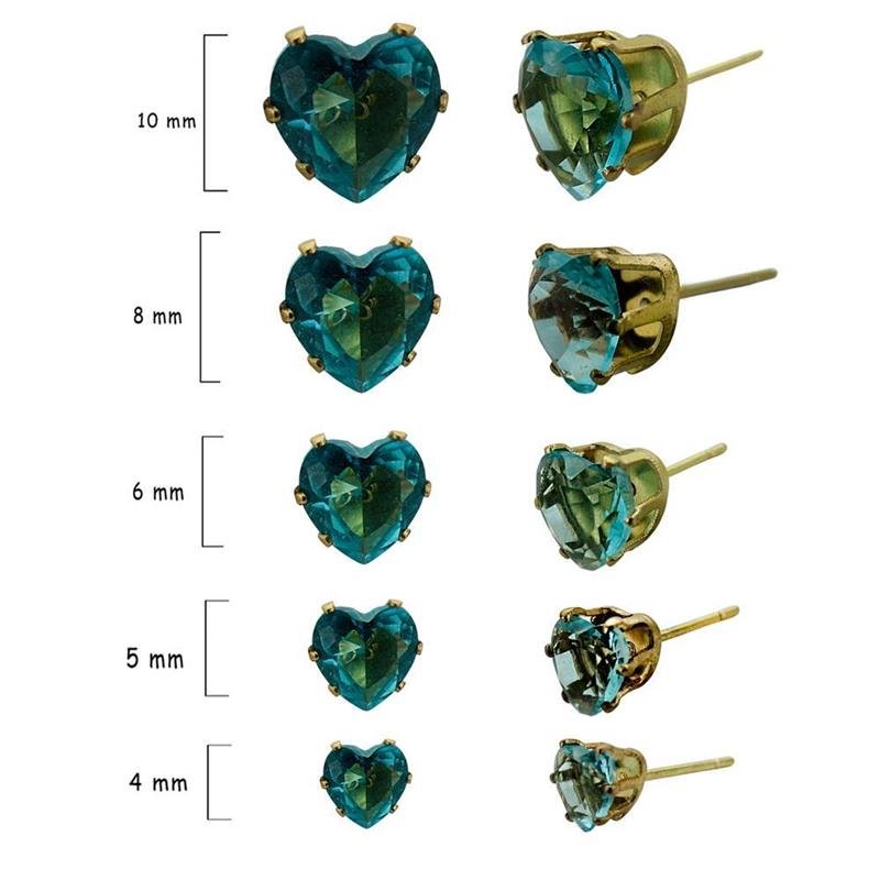 BRINCO FORTUNATO DE ZIRCÔNIA CORAÇÃO NO BRUTO