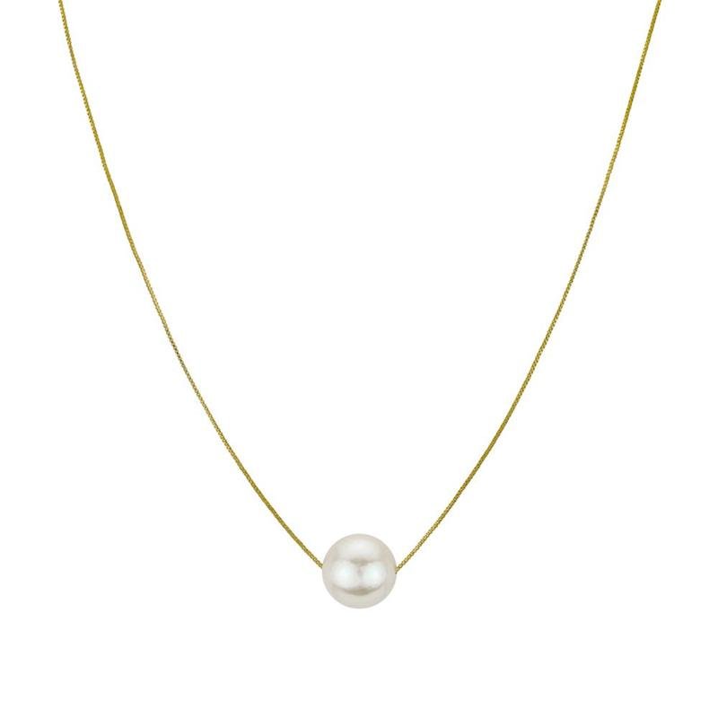 COLAR FORTUNATO VENEZIANA COM PÉROLA 8MM NO BRUTO