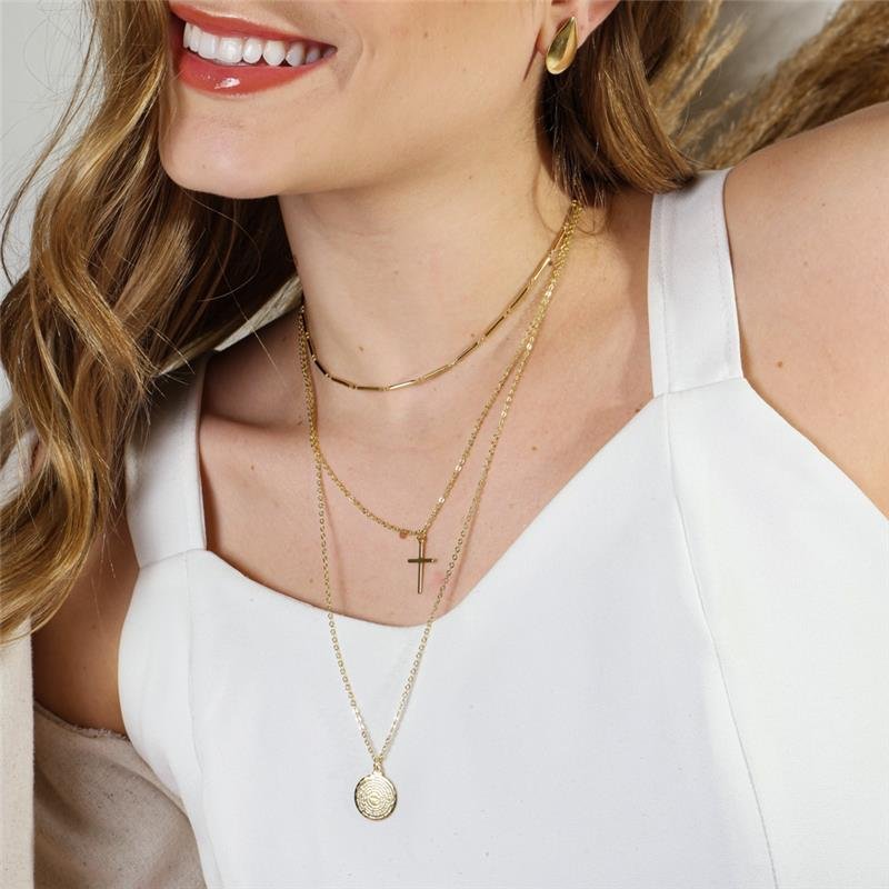 COLAR CHOKER FORTUNATO PALITOS COM MICRO ESFERAS NO BRUTO