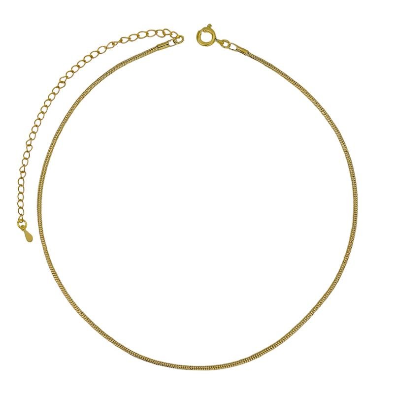 COLAR FORTUNATO CHOKER RABO DE RATO 2MM NO BRUTO