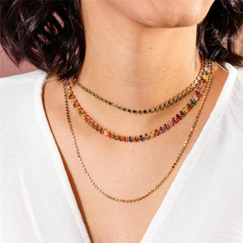 COLAR FORTUNATO CORRENTE BOLINHAS PRENSADAS 2MM NO BRUTO