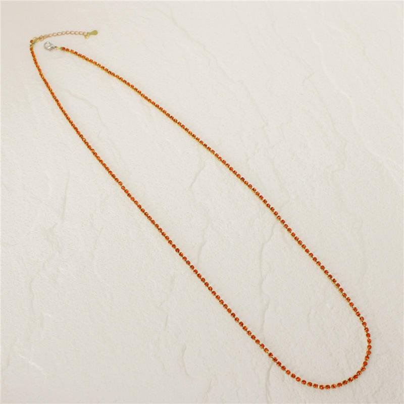 COLAR FORTUNATO CORRENTE STRASS 2MM APEROL NO BRUTO