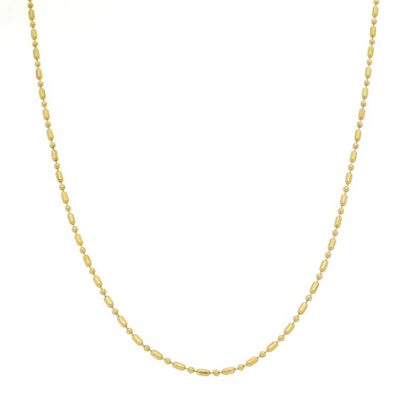 COLAR FORTUNATO CORRENTE DE PALITOS COM MICRO BOLINHAS NO BRUTO