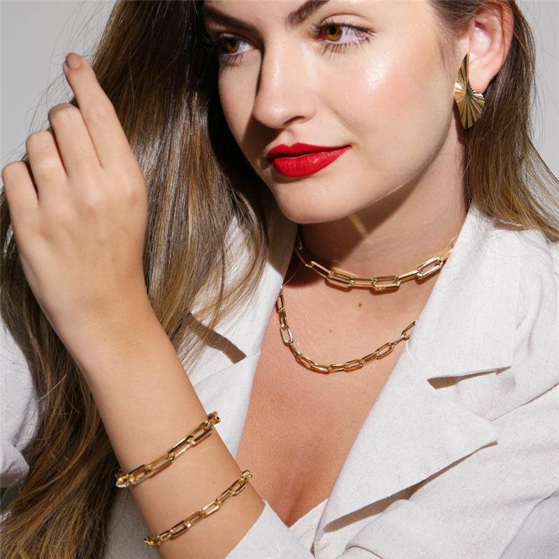 COLAR CHOKER FORTUNATO CARTIER 6MM NO BRUTO