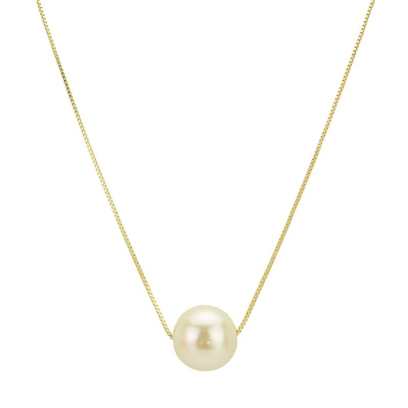 COLAR FORTUNATO VENEZIANA COM PÉROLA 18MM NO BRUTO