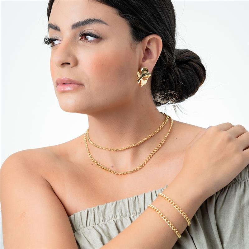 COLAR CHOKER FORTUNATO ELOS TORCIDOS 5MM NO BRUTO