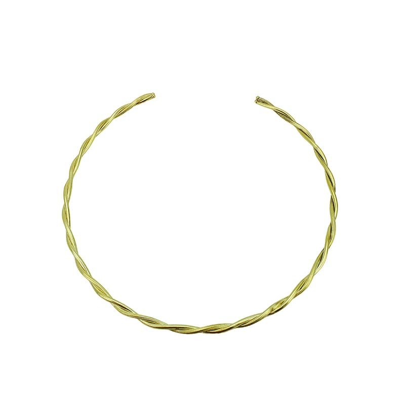 COLAR FORTUNATO ARO DUPLO TORCIDO 4MM NO BRUTO 