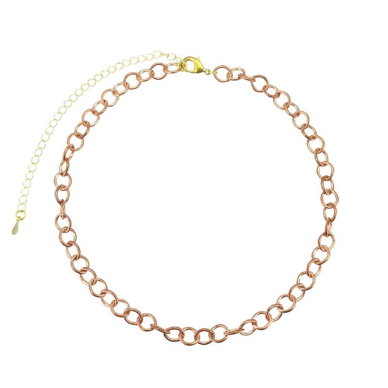 COLAR CHOKER FORTUNATO CORRENTE ELOS REDONDOS 6MM NO BRUTO