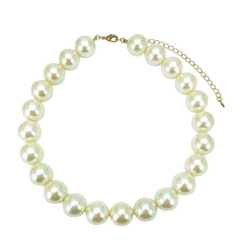 COLAR ARO FORTUNATO COM PÉROLAS 16MM BANHADO A OURO 
