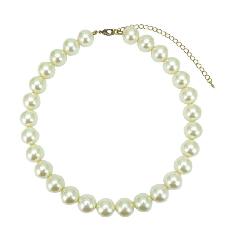 COLAR ARO FORTUNATO COM PÉROLAS 14MM BANHADO A OURO 