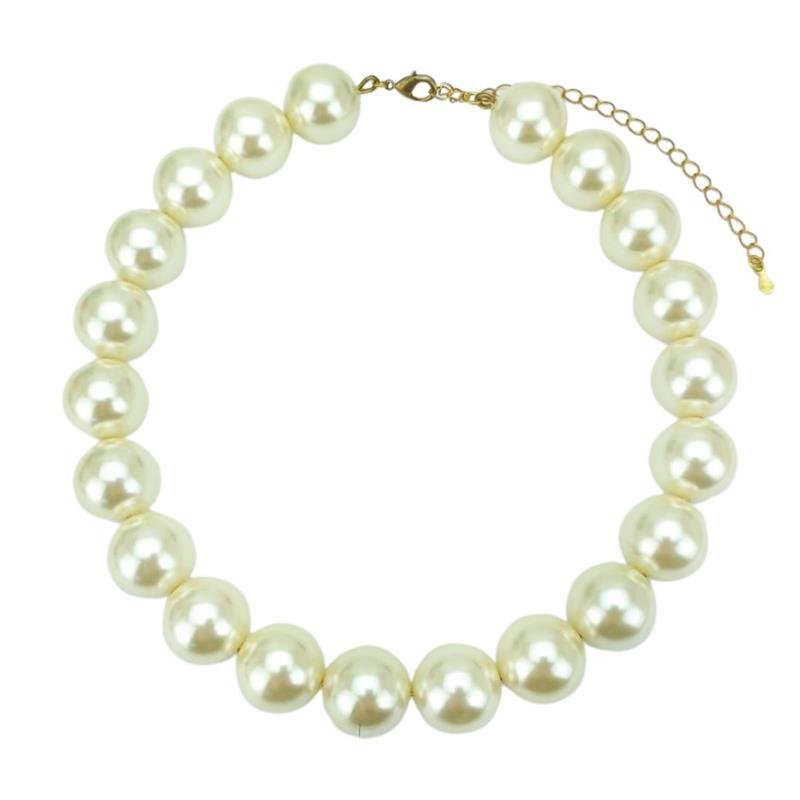 COLAR ARO FORTUNATO COM PÉROLAS 18MM BANHADO A OURO