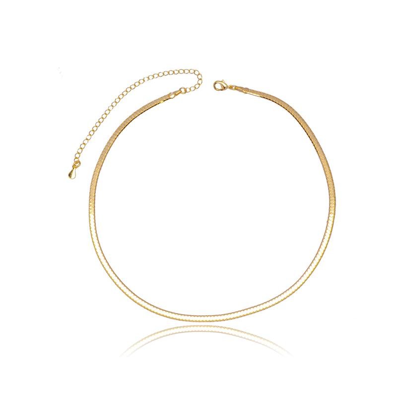 COLAR CHOKER FORTUNATO MALHA DUPLA 3MM NO BRUTO