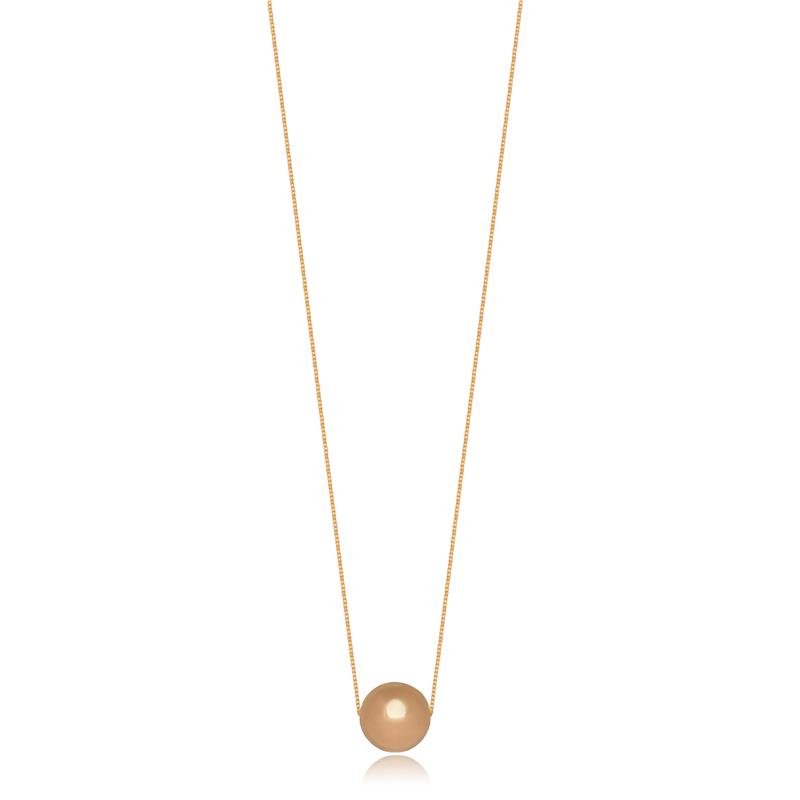 COLAR FORTUNATO VENEZIANA COM ESFERA 25MM NO BRUTO 
