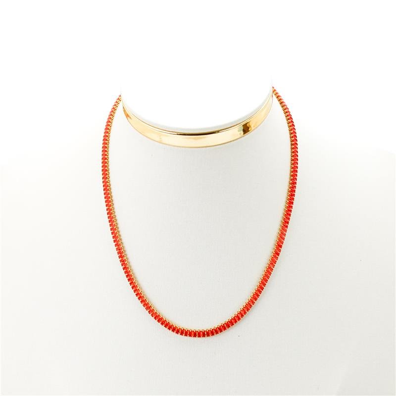 COLAR FORTUNATO RIVIERA BAGUETE 2X4MM NO BRUTO APEROL