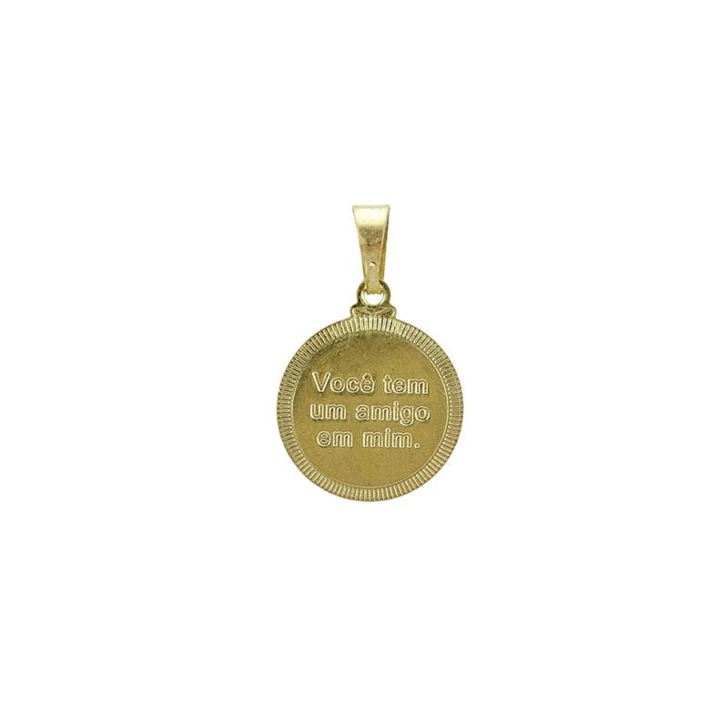 PINGENTE FORTUNATO MEDALHA VOCÊ TEM UM AMIGO EM MIM NO BRUTO