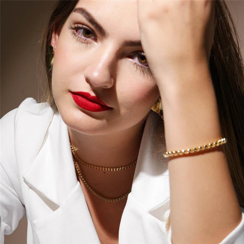 PULSEIRA FORTUNATO VENEZIANA ABAULADA 5MM NO BRUTO