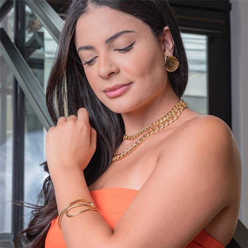 BRACELETE FORTUNATO TUBO 3MM EM S NO BRUTO