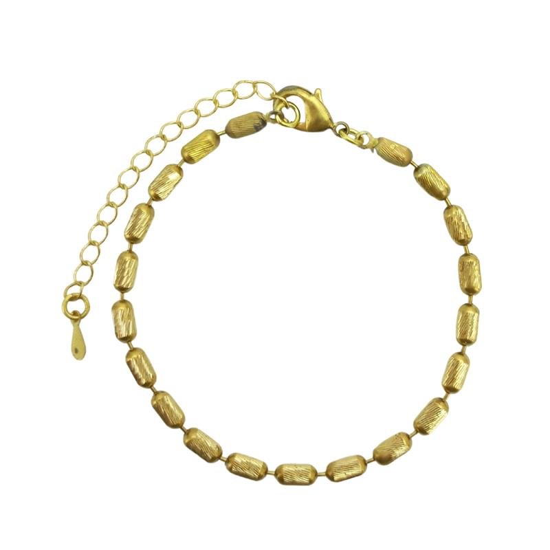 PULSEIRA FORTUNATO CORRENTE CANUTILHOS DIAMANTADOS 3MM NO BRUTO