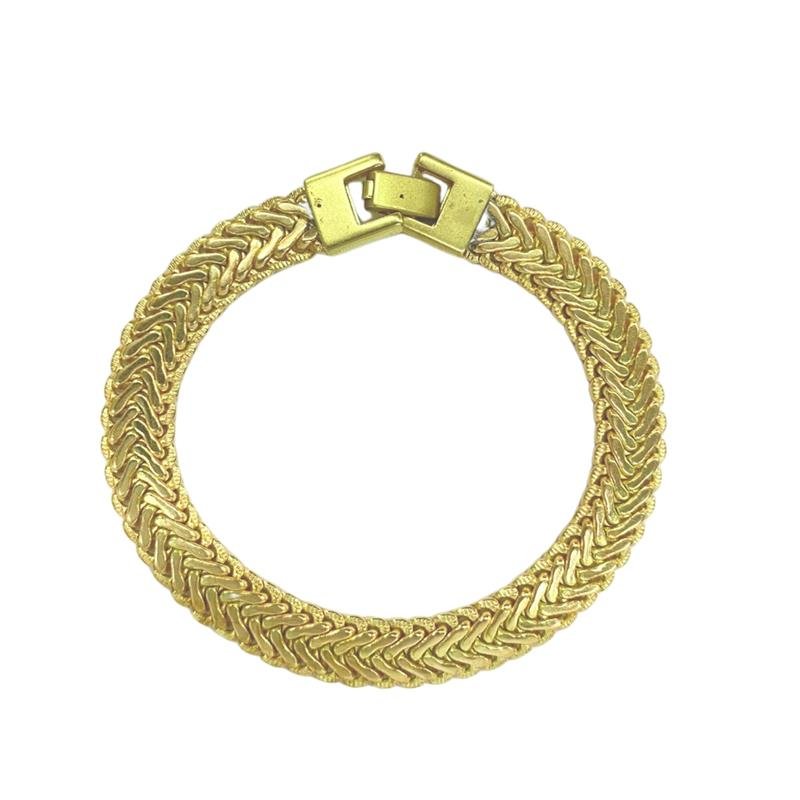 PULSEIRA FORTUNATO CORRENTE TRANÇADA 10MM COM FECHO GAVETA NO BRUTO