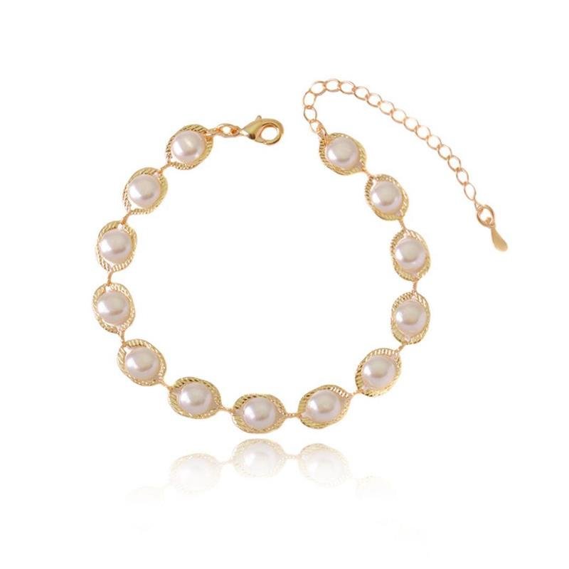 PULSEIRA FORTUNATO CORRENTE PÉROLAS EM AROS TEXTURIZADOS NO BRUTO