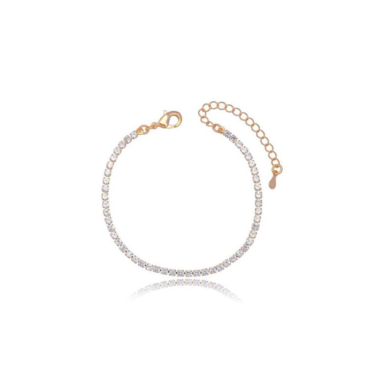 PULSEIRA FORTUNATO RIVIERA ZIRCÔNIAS 2,5MM CRISTAL NO BRUTO