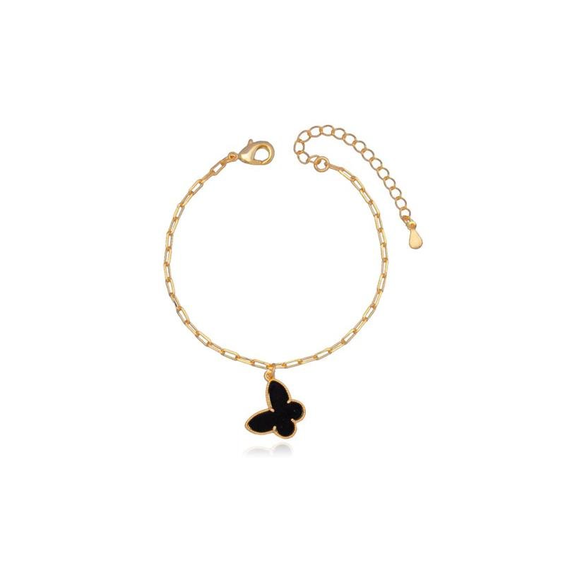 PULSEIRA FORTUNATO CARTIER COM BORBOLETA PRETA NO BRUTO
