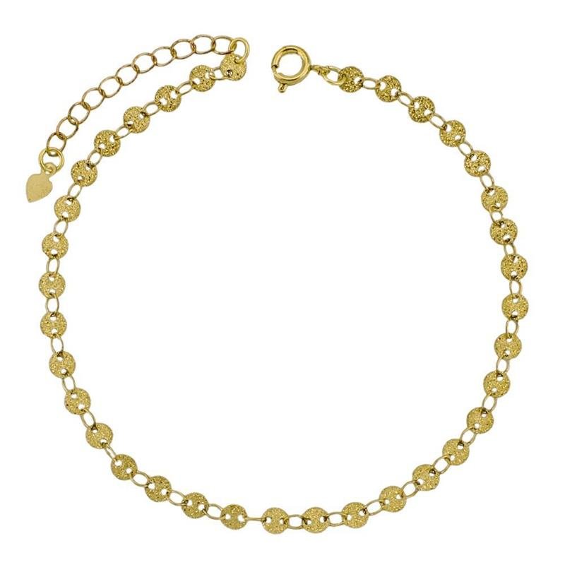 TORNOZELEIRA FORTUNATO CHAPINHAS REDONDAS DIAMANTADAS NO BRUTO